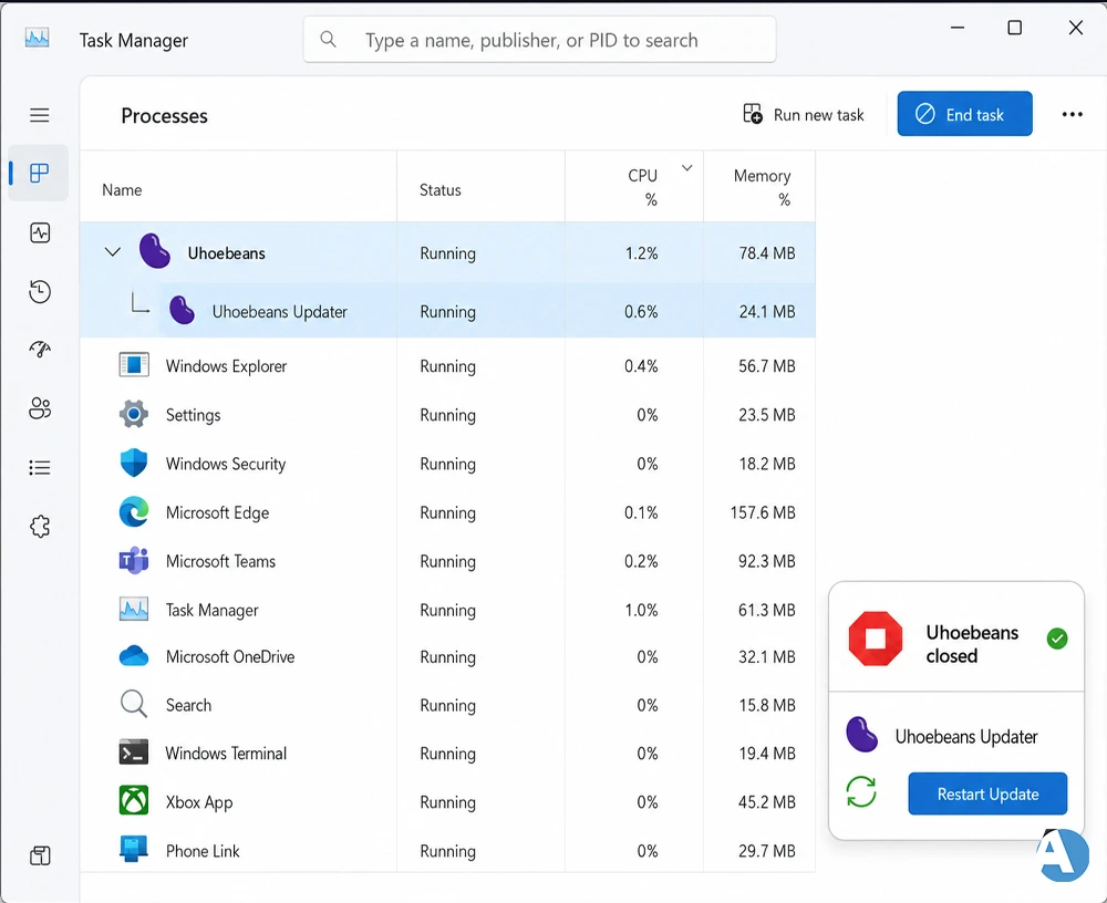 6. Completely Shut the Application Before Updating