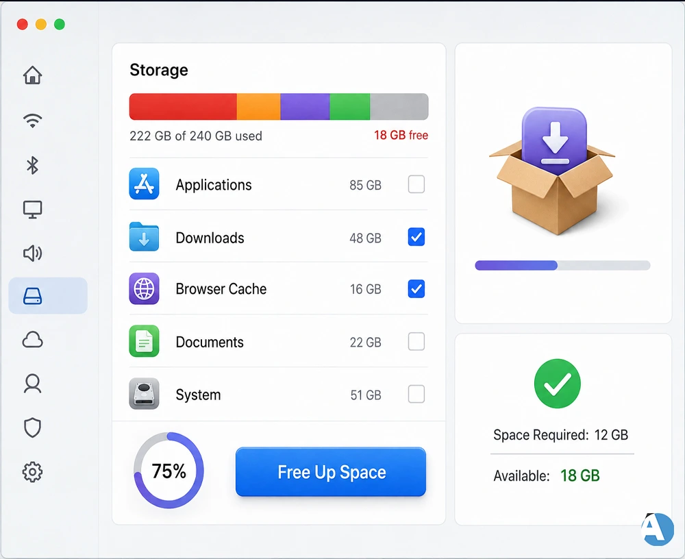 2. Free Up Storage Space