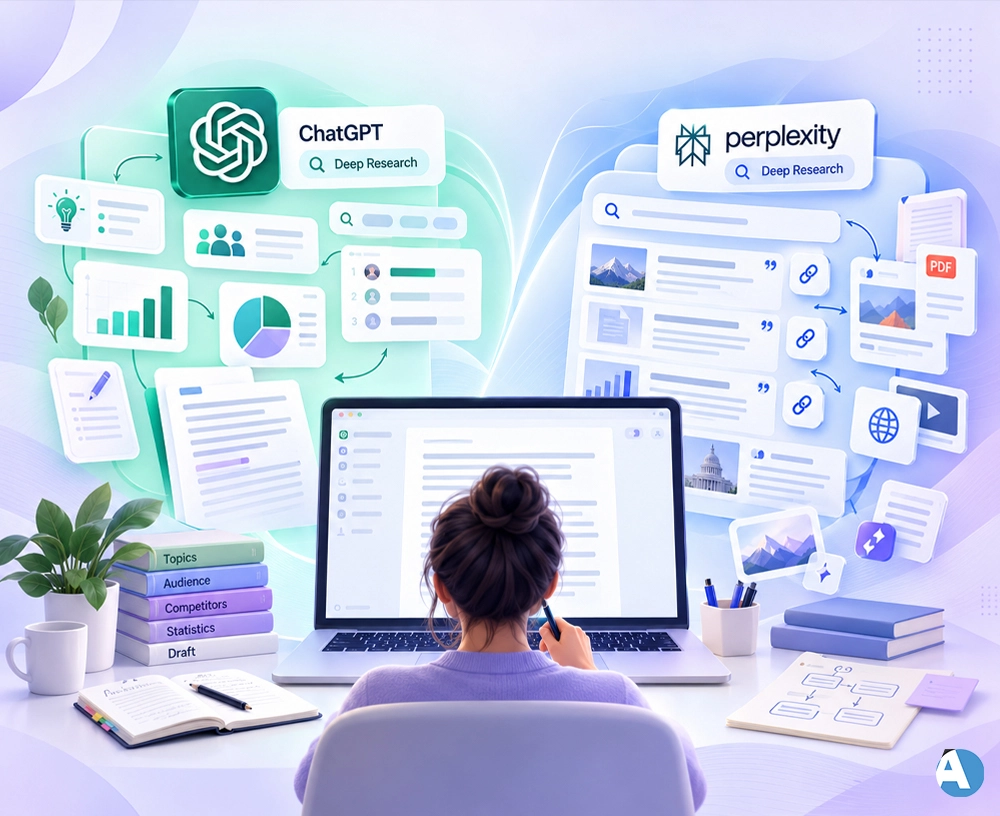 ChatGPT Deep Research vs Perplexity Deep Research for Source Finding